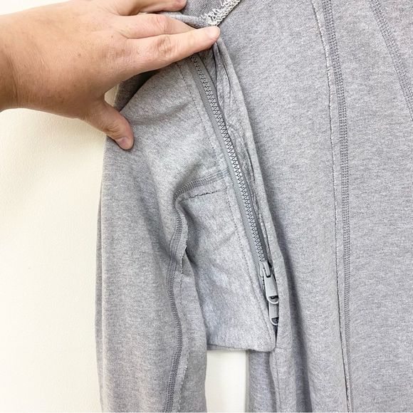 COPY - Free People XS Movement Match Up Maxi VEST Sweat Hoodie Tunic Jacket Gra… - Picture 4 of 7